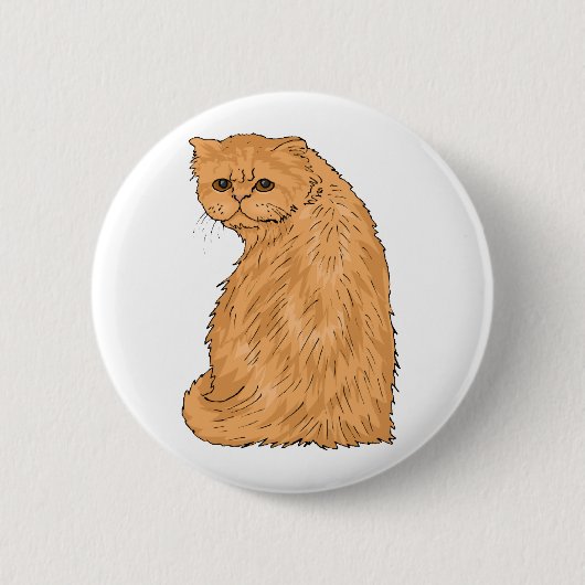Kat Ronde Button 5,7 Cm (Voorkant)