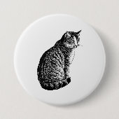 Kat Ronde Button 7,6 Cm (Voorkant)