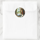 Kat Ronde Sticker (Tas)