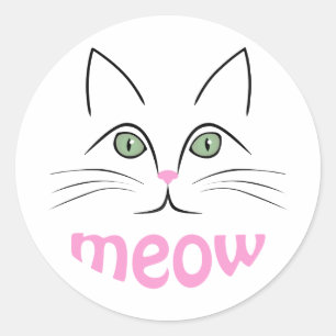 Kat Ronde Sticker