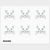 Kat Ronde Sticker (Vel)
