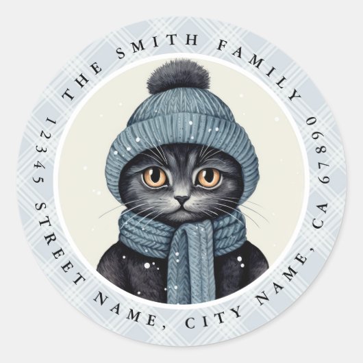 Kat Ronde Stickers (Voorkant)