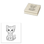 Kat Rubberstempel (Gestempeld)