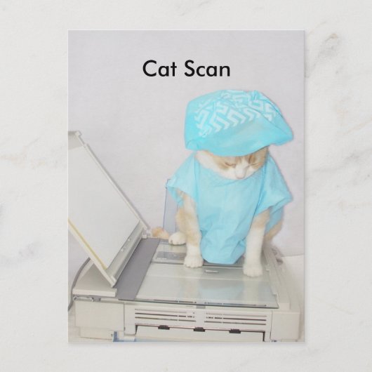 Kat Scan Briefkaart (Voorkant)