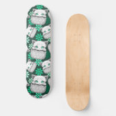 Kat Schattige en speels piekend uit een broekzak Skateboard (Voorkant)