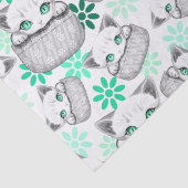 Kat Schattige en speels piekend uit een broekzak Tissuepapier (Detail)