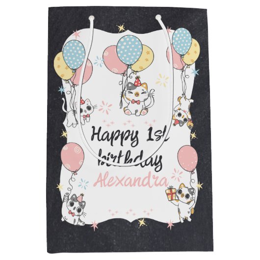 Kat schattigheid overbelasting: het is Baby's eers Medium Cadeauzakje (Voorkant)