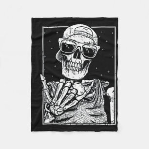 Kat schedel hoofd skelet voor kat moeders fleece deken