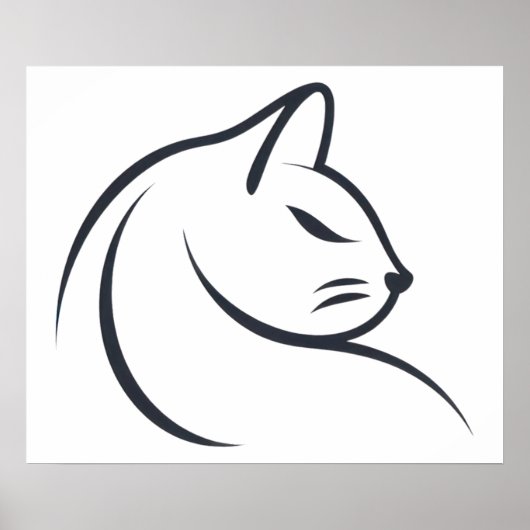 Kat schets poster (Voorkant)