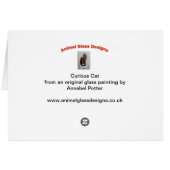 Kat Schilder zwart-wit kat (Achterkant Horizontaal)