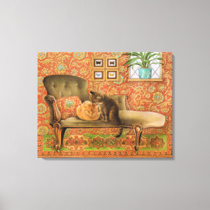 Kat schilderdoek  canvas afdruk