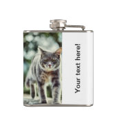 Kat schilderen heupfles (Achterkant)