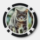 Kat schilderen poker chips (Achterkant)
