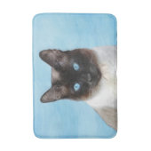 Kat schilderen van Siamese - Kute Original Cat Art Badmat (Voorkant Verticaal)