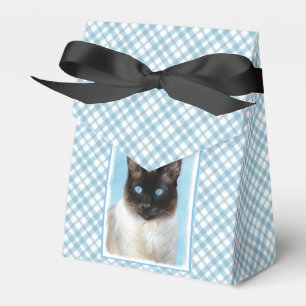 Kat schilderen van Siamese - Kute Original Cat Art Bedankdoosjes