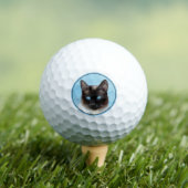 Kat schilderen van Siamese - Kute Original Cat Art Golfballen (Insitu Shirt)