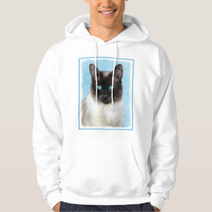 Kat schilderen van Siamese - Kute Original Cat Art Hoodie