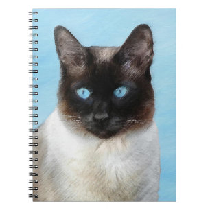 Kat schilderen van Siamese - Kute Original Cat Art Notitieboek