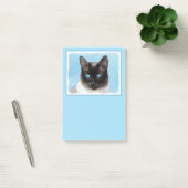Kat schilderen van Siamese - Kute Original Cat Art Post-it® Notes (Kantoor)
