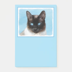 Kat schilderen van Siamese - Kute Original Cat Art Post-it® Notes