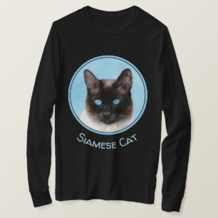 Kat schilderen van Siamese - Kute Original Cat Art T-shirt