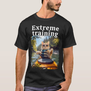 Kat Selfi Meme-Cat Selfie Kajak Paddle T-shirt