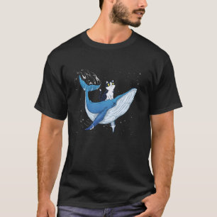 Kat Shirt Kat Walvis Ruimte Grappig Kitten Bultrug