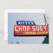 Kat Shop Suey Briefkaart (Voorkant / Achterkant)