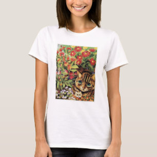 Kat Show Briefkaart Louis Wain Illustratie T-shirt