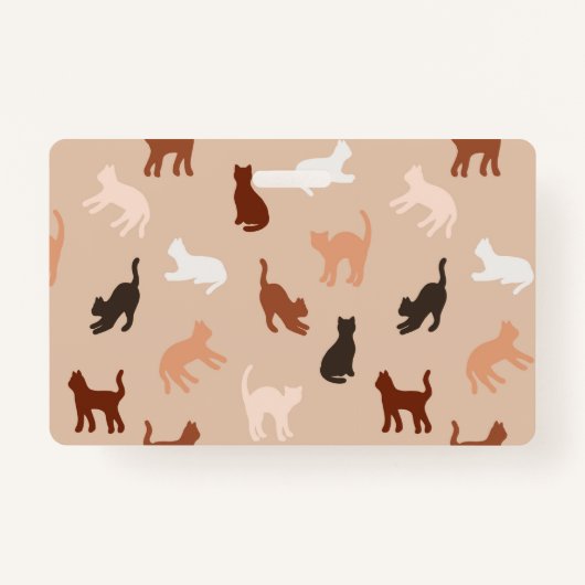 Kat silhouet badge (Voorkant)