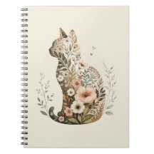 Kat Silhouet Bloem Boho Wilde Bloem