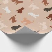 Kat silhouet cadeaupapier (Hoek)