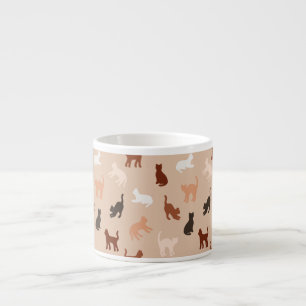 Kat silhouet espresso kop