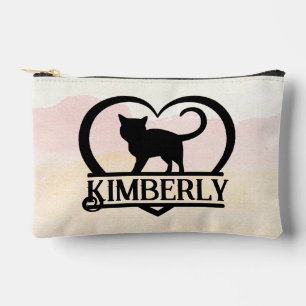 Kat Silhouet Hart Gesplitst Monogram Etui