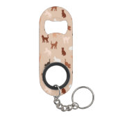 Kat silhouet mini flessenopener (Achterkant)