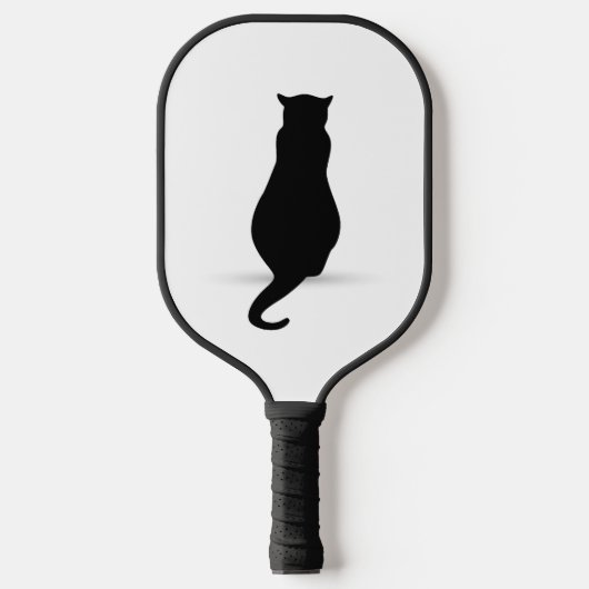 Kat silhouet silhouetten pickleball paddle (Voorkant)