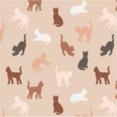 Kat silhouet sticker (Voorkant)