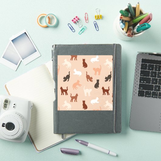 Kat silhouet sticker (iPad Cover)