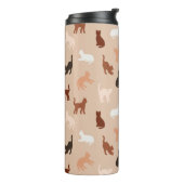 Kat silhouet thermosbeker (Gedraaid links)