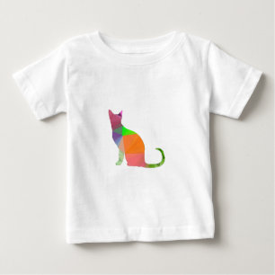Kat Silhouette met laag poly