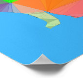 Kat Silhouette met laag poly Poster (Hoek)