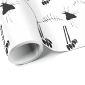 Kat Skeleton Cadeaupapier (Rol Hoek)