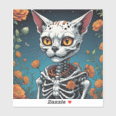 Kat Skeleton Sticker (Vel)