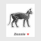 Kat Skeleton Sticker (Vel)