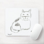 Kat Sketch Mousepad Muismat (Met muis)