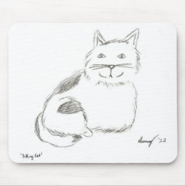 Kat Sketch Mousepad Muismat