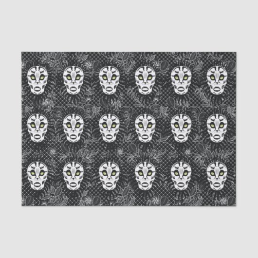 Kat Skull-thema Ontworpen weefselpapier Tissuepapier (Voorkant)