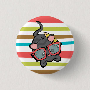 Kat Smarty Ronde Button 3,2 Cm