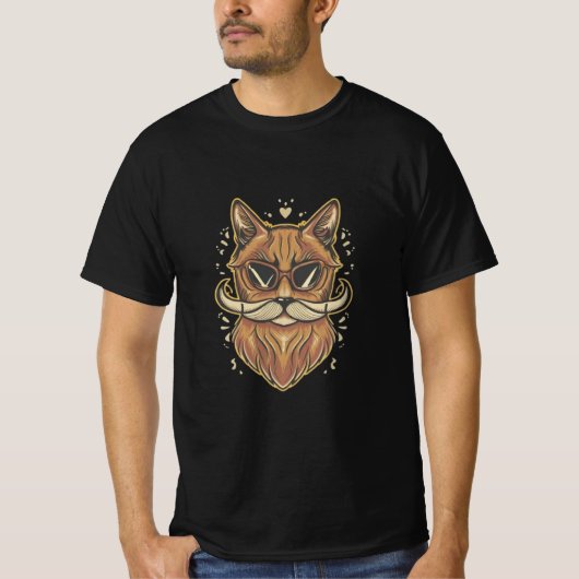 Kat snor t-shirt (Voorkant)