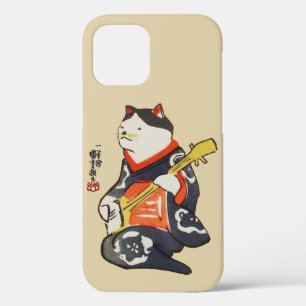 Kat-speelgitaar, Kuniyoshi (kleurenkopieerbaar) iPhone 12 Hoesje